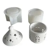 Creative DIY Silicone House Mold Set for Starry Mongolian Yurt Home Accent
