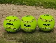 3 Worth 12" Green Softballs Recreational NCAA League Solid Cork NC12BB NEW