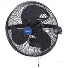 18 in. 3 speed wall mount outdoor waterproof fan | iliving black misting steel