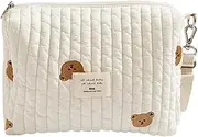 Stroller Bag | Cute Cotton Diaper Bag Organizing Pouches - Cotton Zipper Carry Purse with Hook Small Embroidered Mommy Pouches for Wipes Bottle Pacifier