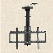 Adjustable Ceiling TV Mount Bracket,with Remote Control Motorized TV Mount,Hanging TV Mount Bracket,Electric TV Lift and Memory Setting,for 32" - 75" TVs Up to 50kg/132lbs,Black