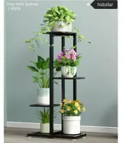 METAL FLOWER PLANT POT DISPLAY STAND RACK CORNER SHELF 2POTS 5POTS 6POTS 7/8POT