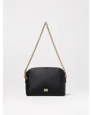 Dolce & Gabbana Chain Strap HalfMoon Clutch Women Black Mini Bags