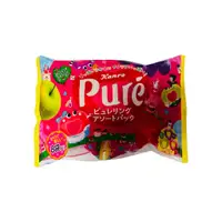 在飛比找蝦皮商城優惠-甘樂Kanro 家庭號Pure愛心圈圈綜合水果口味軟糖 8小