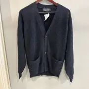 Brooks Brothers Men’s Shawl Collar Cardigan, Sz Small, 100% British Lambswool