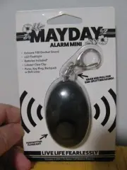 Mayday Mini Loud Alarm Self Defense Personal Emergency LED Keyring Flashlight