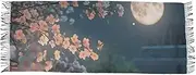 [AIXIWAWA] Women's Pashminas Scarf Moon Floral Print, Shawls Wrap Lightwight with Tassel for Evening Dress Dinner Party, Multicolor