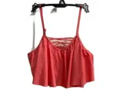 NEW Ripcurl fringed crop bather top removable pads Coral Ladies Sz L