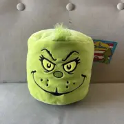 The Grinch Mallow Pillow Dr. Seuss Aurora 6.5” Green Squish Head Plush Toy NWT