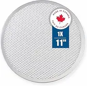 Norjac Pizza Baking Screen, 11 Inch, 1 Pack, Seamless, Restaurant-Grade Aluminum. Rush Free, No Tarp., Silver