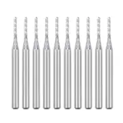 10Pcs 1.3mm Carbide End Mill Engraving Milling Cutter CNC Router Bits