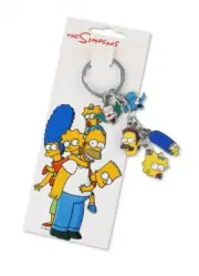 The Simpsons Keyring Keychain Movie Cartoon Gaming Jewellery Bart Marge Clown