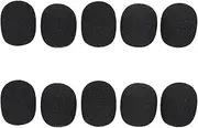 xinyee 10pcs Mini Microphone Cover Headset Replacement Foam Microphone Cover Telephone Headset Mic Cover Microphone Windscreen Windshied Headset Foam
