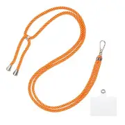 Phone Lanyard Adjustable with Patch for Smartphone Red Yellow 1 Pack
