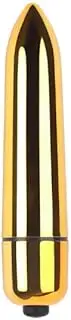 Mini 10-speed Powerful Electric Bullet Tool Handheld Portable Personal Bullet Massage Stick Female Pleasure Silent Waterproof Bullet Setting Powerful Mini Stick Muscle Foot Massage Tool (Gold)