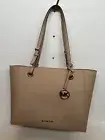 New MICHAEL KORS MD Walsh Leather Carryall Tote Purse HandBag Creamy Bisque NWT
