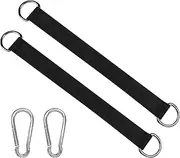 Sivono Set of 2 Swing Hook Kit, Punch Bag Hanging, Hammock Attachment, Nylon Hanging Strap with 2 Heavy Duty Carabiners and D-Rings for Swing Hammocks