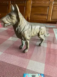 在飛比找Yahoo!奇摩拍賣優惠-阿公的舊情人 早期銅製 土狗 狼犬 十八王公 神犬