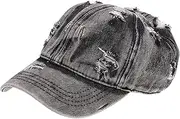 [FOMIYES] Cowboy Hat Women's Baseball Cap Decorative Hat for Sports Fashionable Casual Headwear Dark Grey