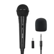 Handheld Wired Microphone, Cardioid Dynamic Vocal Mic with 13ft Cable and ON/...