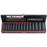 Metrinch Deep Impact Set - 1/2 Inch Drive, 15 Piece - MET-2450