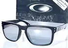 Oakley HOLBROOK XL Matte Black Machinist w POLARIZED Galaxy Chrome Sunglass 9417