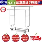 Clothes Rack Airer Double Rail Coat Stand Adjustable Hanger
