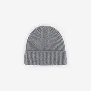 [Generic] 100% Wool Knitted Hat, Solid Color, Winter Warm Beanie for Girls and Men (AU, Alpha, Medium, 灰色)