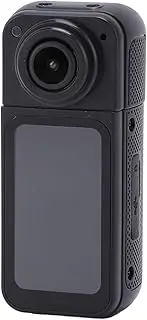 Thumb Action Camera, 2.7K 180° Lens Angle Portable Vlogging Camera with Lanyard, Hands Sports Camera for Work Travel Pet Walking (Black)