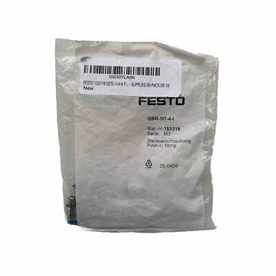 10PCS NEW FESTO QSM-M7-4-I Push-In Fitting