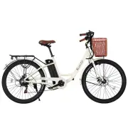 26 Electric Bike City Bicycle eBike e-Bike Commuter w/ Battery WH"