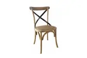 MF Cross Back Chair With Metal Back