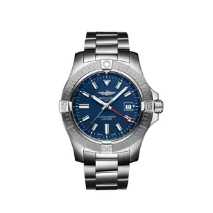 百年靈 BREITLING AVENGER AUTOMATIC GMT A32395101C1A1 復仇者 兩地時【高冠