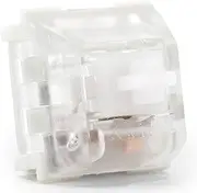 DROP Halo Clear Mechanical Keyboard Switches - Plate Mounted, Tactile, 65g, Cherry MX Style, Quiet Switches, by Kailh (Halo Clear, 70 PCS)