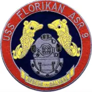 5" NAVY USS FLORIKAN ASR-9 EMBROIDERED PATCH