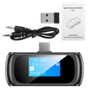 2 In 1 Wireless Audio 3.5mm Aux Adapter Car Bluetooth 5.0 Transmitter Receiver j