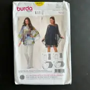 Burda Sewing Pattern 6589 Size 8-20 Sleeveless Dress with Poncho Overlay Y2K