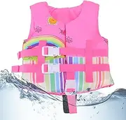 Toddler Swim Vest | Secure Comfortable Baby Swim Float Snorkel Vests | Quick-Dry Lightweight Breathable Swimming Training Equipment for Water Park, Backyard Pool