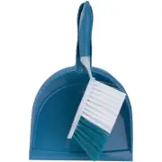 Blue Plastic Dust Pan & Brush Set 615269 SIM Supply, Inc. 615269 009326602271
