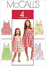 McCall's Patterns M5613 Children's/Girls' Dresses, Size CCE (3-4-5-6)