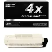 4x Eurotone per Cartridge Black for OKI C-5900-DTN C-5900-DN C-5500-N