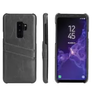 For Samsung Galaxy S9+ PLUS Grey Deluxe Leather Back Wallet Case,Slots Case