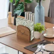 Napkin Holder for Table, ALELION Acacia Wooden Napkin Holders for Kitchen, Napki