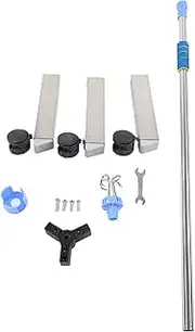Adjustable IV Pole Stand 4 Hooks Stainless Steel Stable Base Multi Purpose Drip Infusion Holder for Hospitals and Residential Care