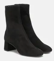 [Aquazzura] Aquazzura Saint Honoré 50 suede ankle boots AU 9 black
