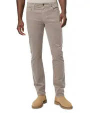 Paige Lennox Slim Fit Corduroy Jeans in Silver Pearl