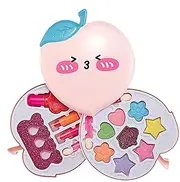 Toddler Makeup Kit, Princess Toys Real Cosmetic Set, Makeup Toys for Girls Makeup Girls Princess Toddler Cosmetic Kits, Child Play Makeup Toys for Girls, Peach Box