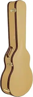 [Crossrock] Hard-Shell Wooden Case for Acoustic Guitar, fits 14 Frets Gibson L-00, and Martin CEO, Stainless Steel Latches, Sponge Lining, Metal Feet, Storage Space-Vinyl Tweed (CRW620-L00TW)