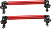 FELTECHELECTR Front Splitter Strut Rod Car Splitter Rod Red Lg06-100 Pair Sturdy Aluminum Improve Appearance