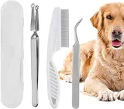 Tick Remover Tool - Portable Pet and Dog Tick Remover Tool - Ultra-Safe Stainless Steel Tick Puller, Essential Tools for Cats, Rabbits, Outdoor Activities Puchen